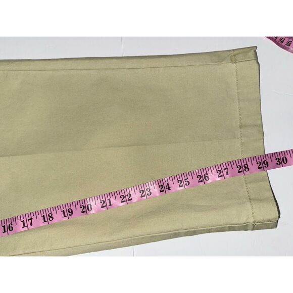 LL Bean Khaki Pants Comfort Waist Elastic Classic Cotton Beige Preppy Mens 36x29 - Picture 10 of 12